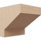 Ekena Millwork 6"W x 6"D x 6"H Wide Clemmons Rough Cedar Woodgrain TimberThane Corbel, Primed Tan CORUR06X06X06CLERCPR - alternate 1